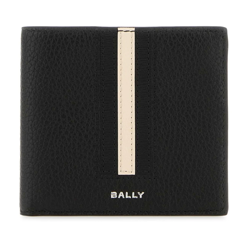 Bally Klassieke Zwarte Leren Portemonnee Black Heren