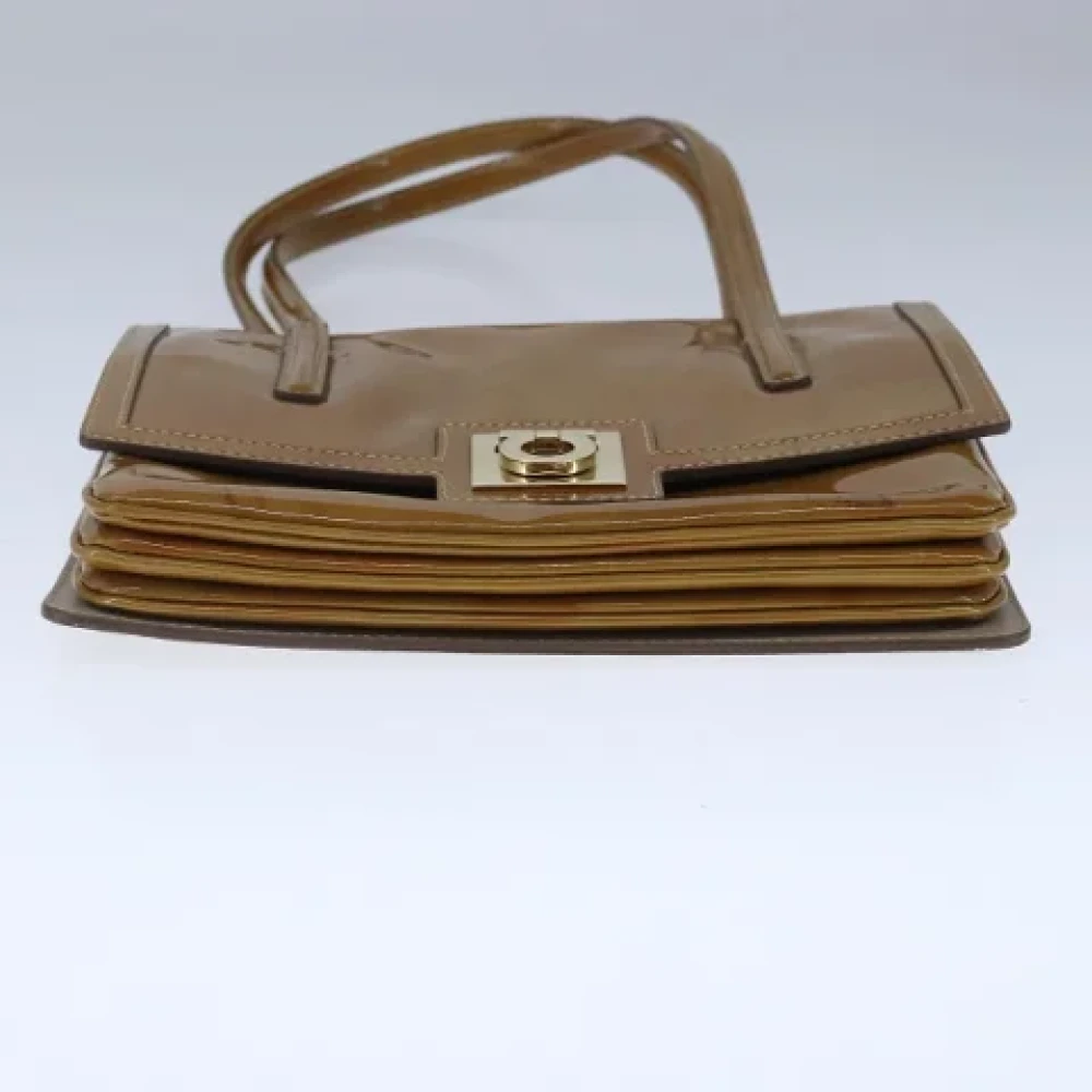 Salvatore Ferragamo Pre-owned Leather shoulder-bags Brown Heren