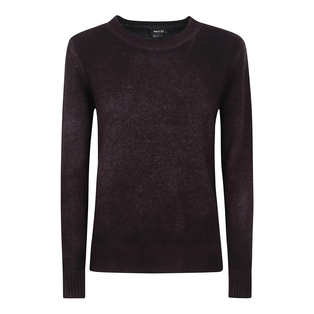 Avant Toi Luxe Cashmere Ronde Hals Gebreide Kleding Purple Dames