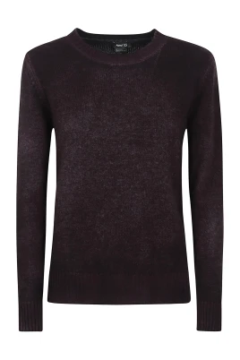 Lyxigt Cashmere Rundhalsstickat Plagg