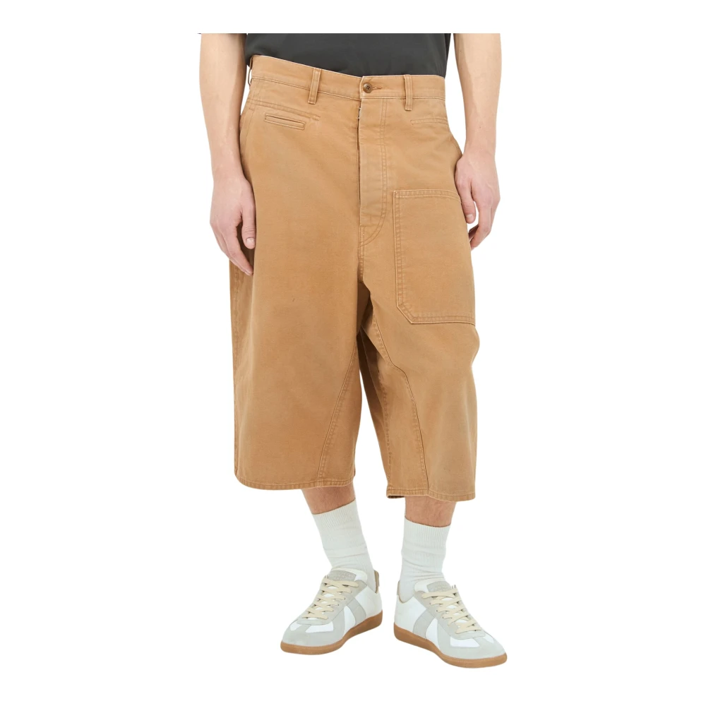 Maison Margiela Canvas Zak Shorts Orange Heren