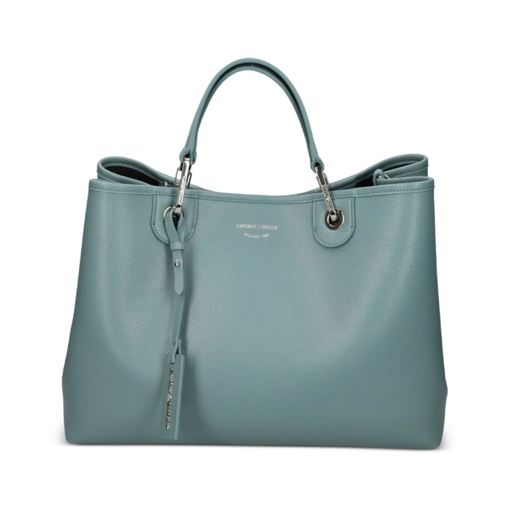 Emporio Armani Vrouw Blauw Tassen Dames, One Size, Polyester, Medium My Ea Shopper Bag