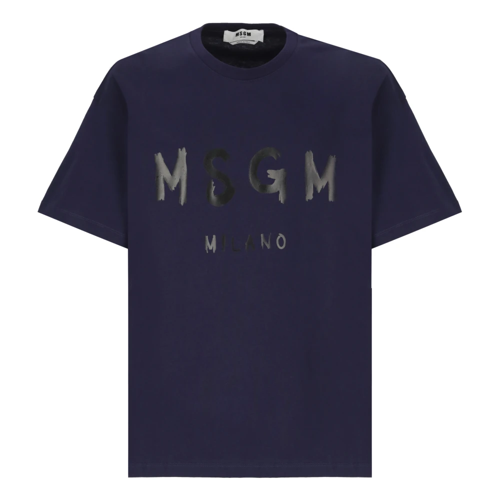 Msgm - Tops > T-Shirts - Blue - Msgm - Modalova