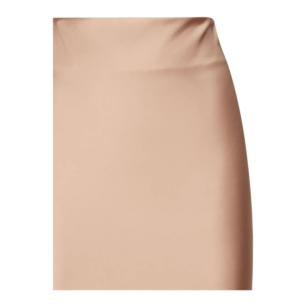 Andamane Champagne Lange Rok met Achterrits Beige Dames