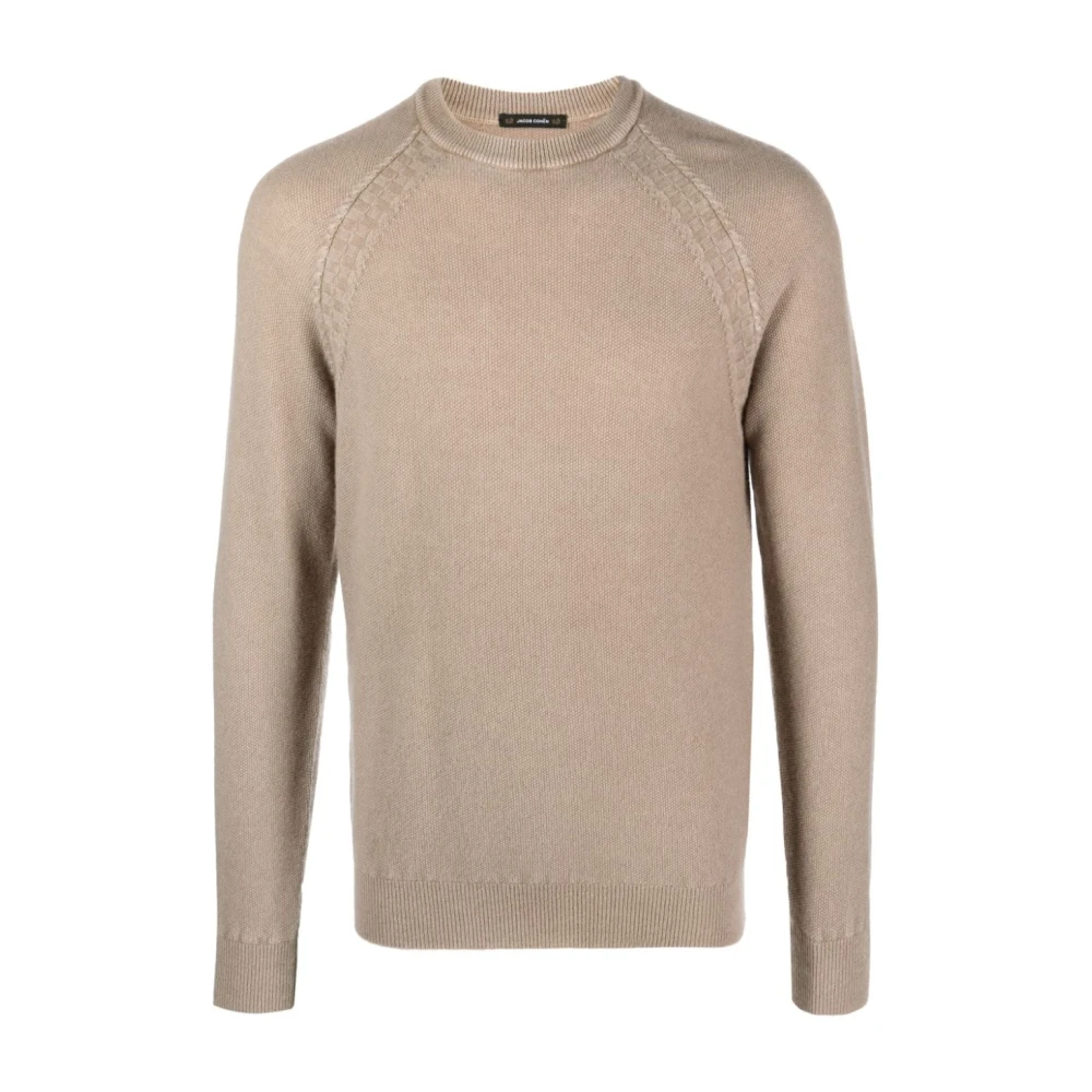 Jacob Cohën Beige Kasjmier Gebreide Trui Beige Heren