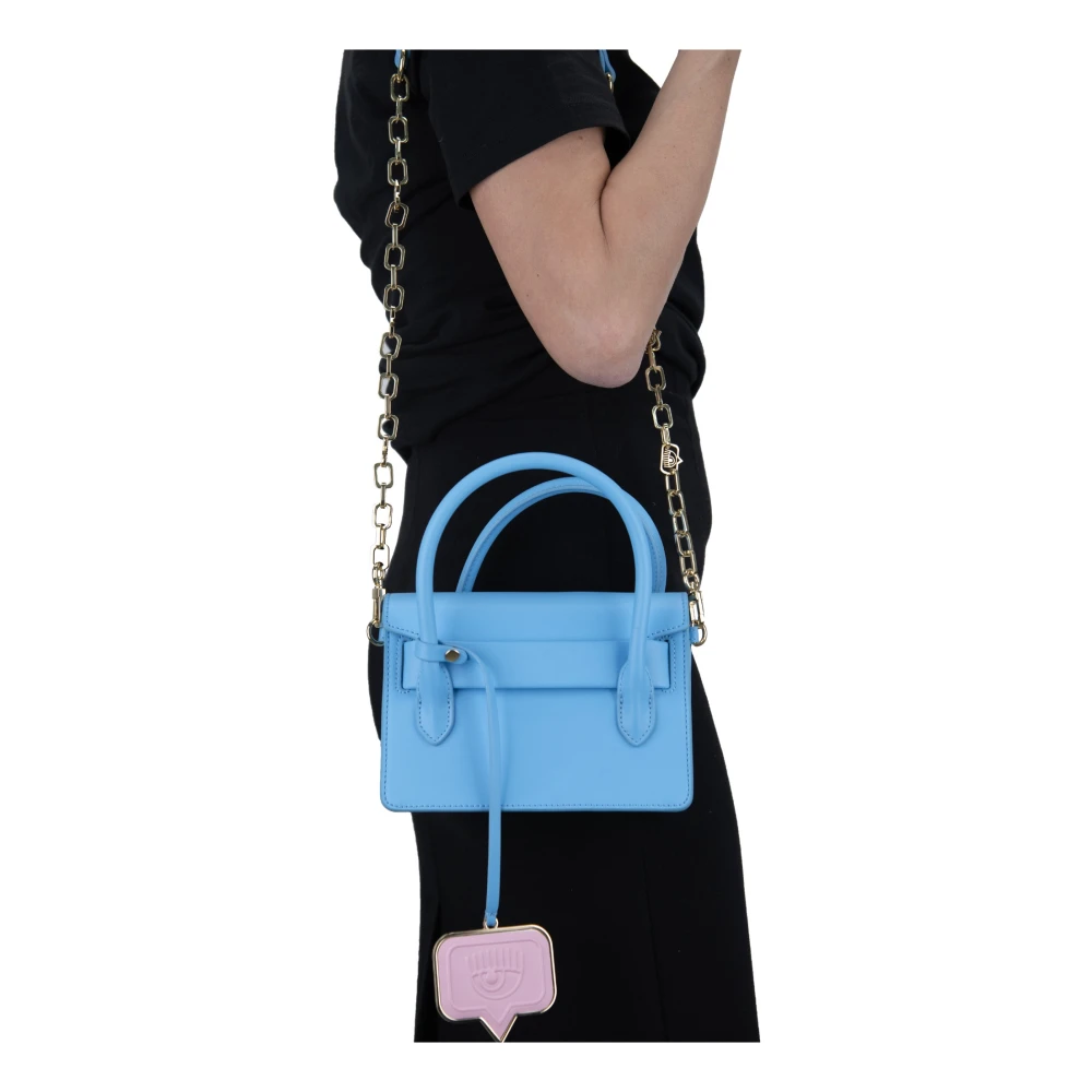 Chiara Ferragni Collection Schoudertas voor Dames met Muntzak Blue Dames