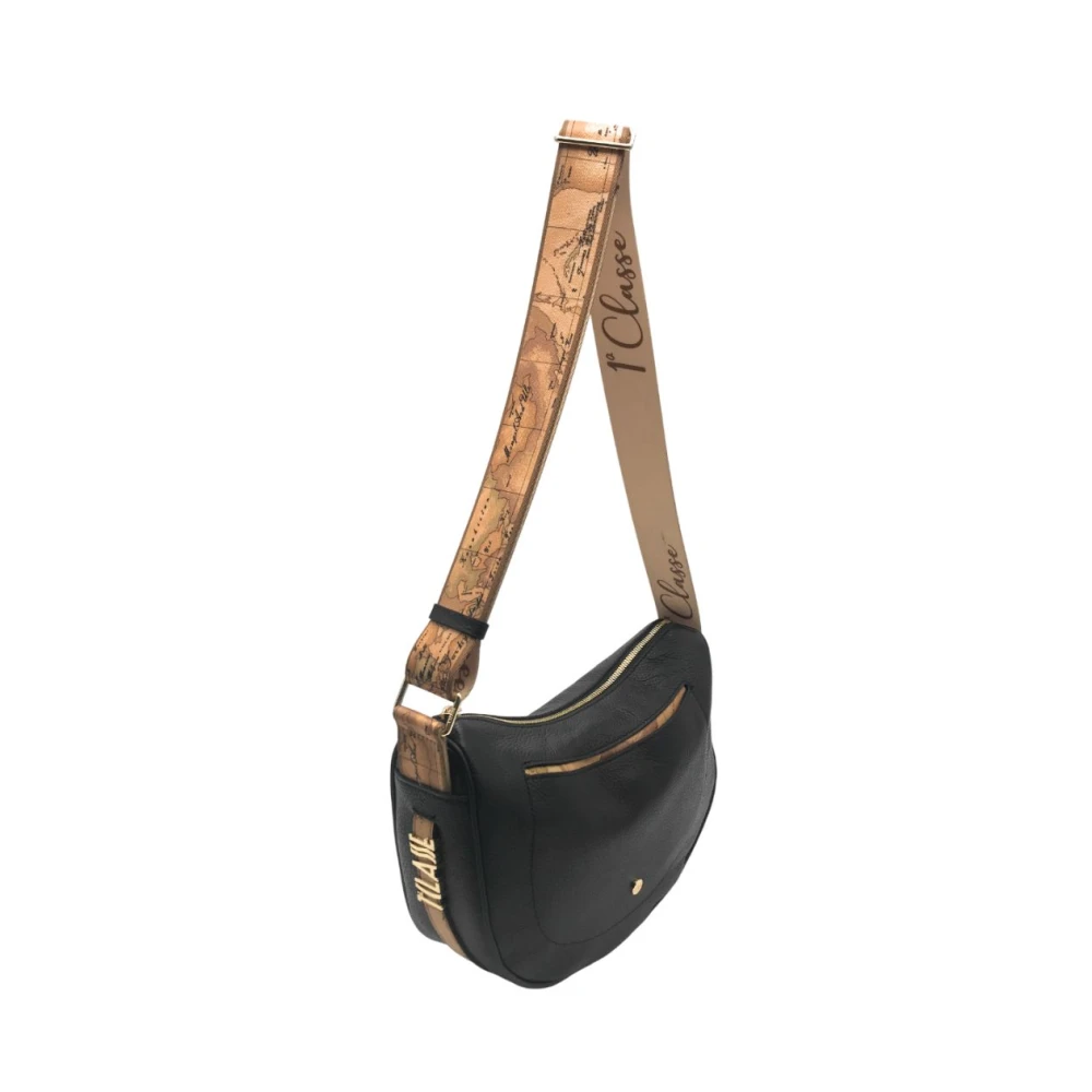 Alviero Martini 1a Classe Klassieke Geo Print Schoudertas Black Dames