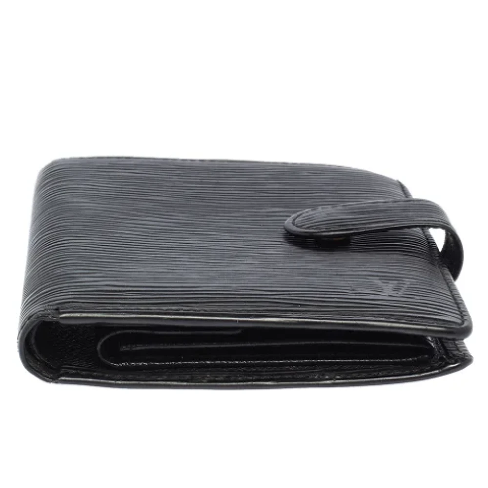 Louis Vuitton Vintage Pre-owned Leather wallets Black Dames