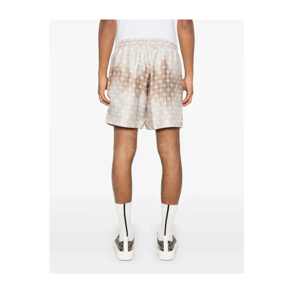Amiri Gewassen Quad Bermuda`s met Elastische Taille Multicolor Heren