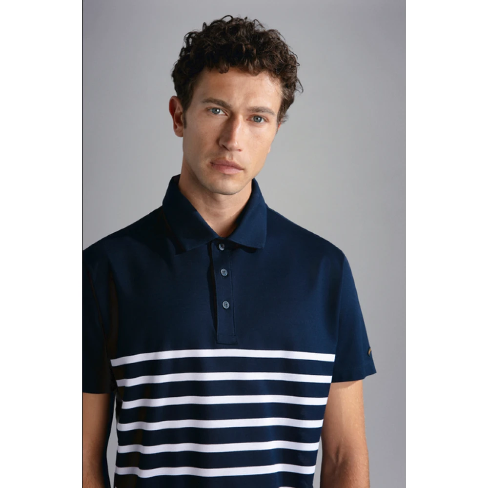 PAUL & SHARK Polo Shirts Blue Heren