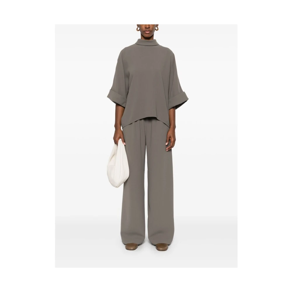 Mark Kenly Domino Tan Groene Elastische Taillebroek Gray Dames