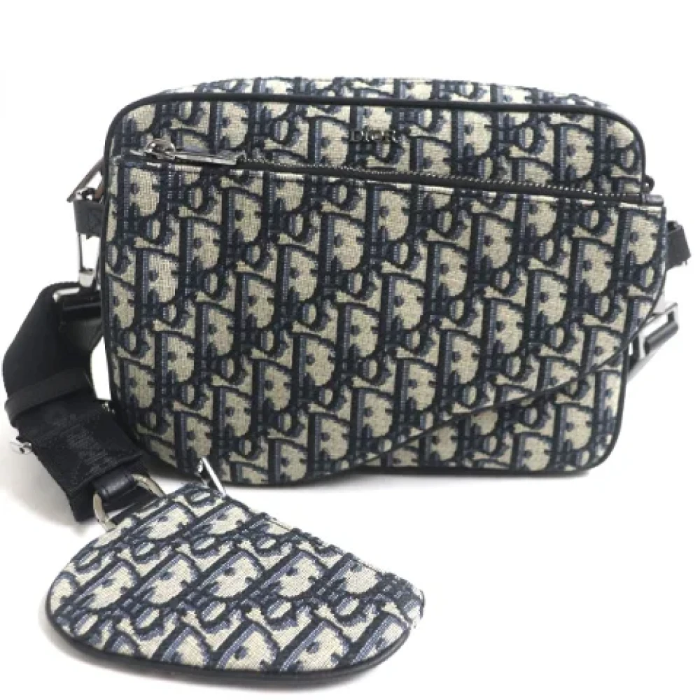 Dior Vintage Pre-owned Canvas dior-bags Blue Dames