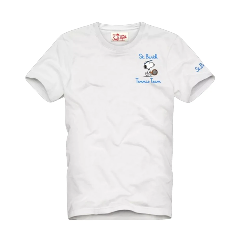 MC2 Saint Barth Snoopy Padel T-shirt White Heren