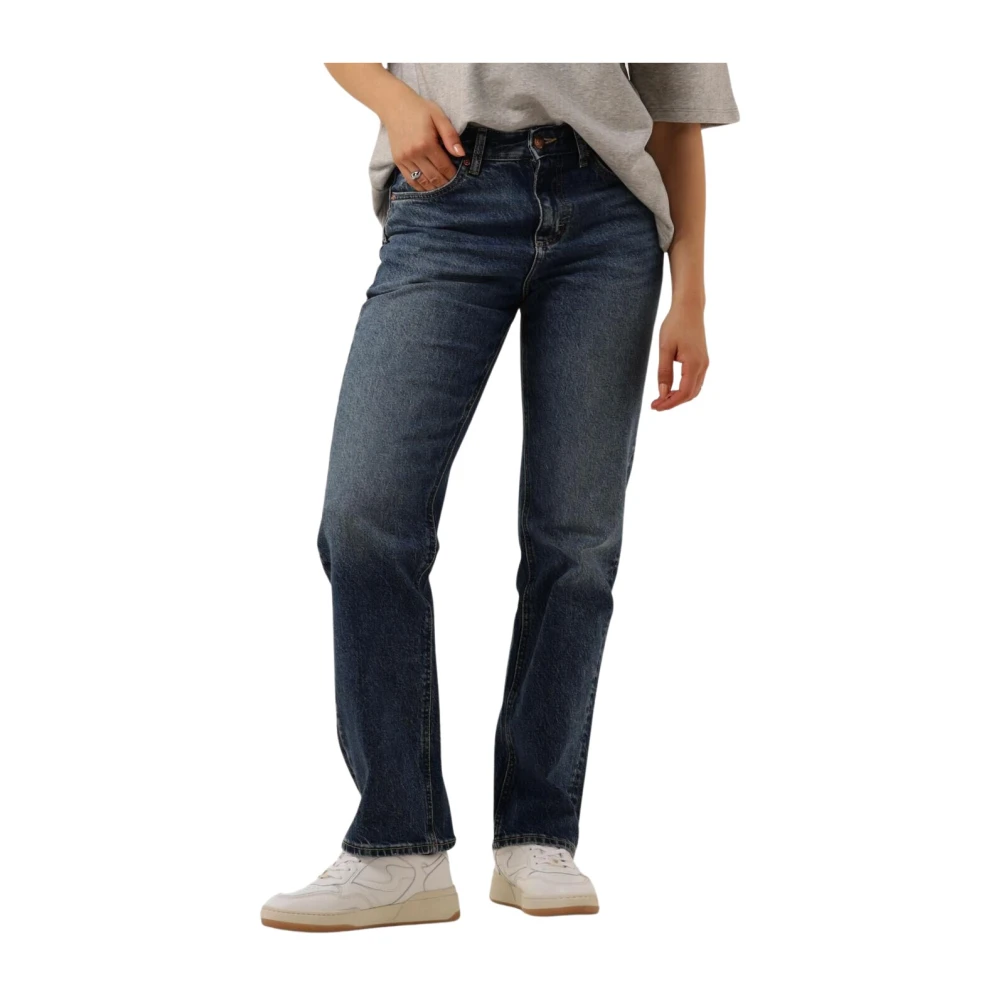 Lee Klassieke Rider Wide Leg Jeans Blue Dames