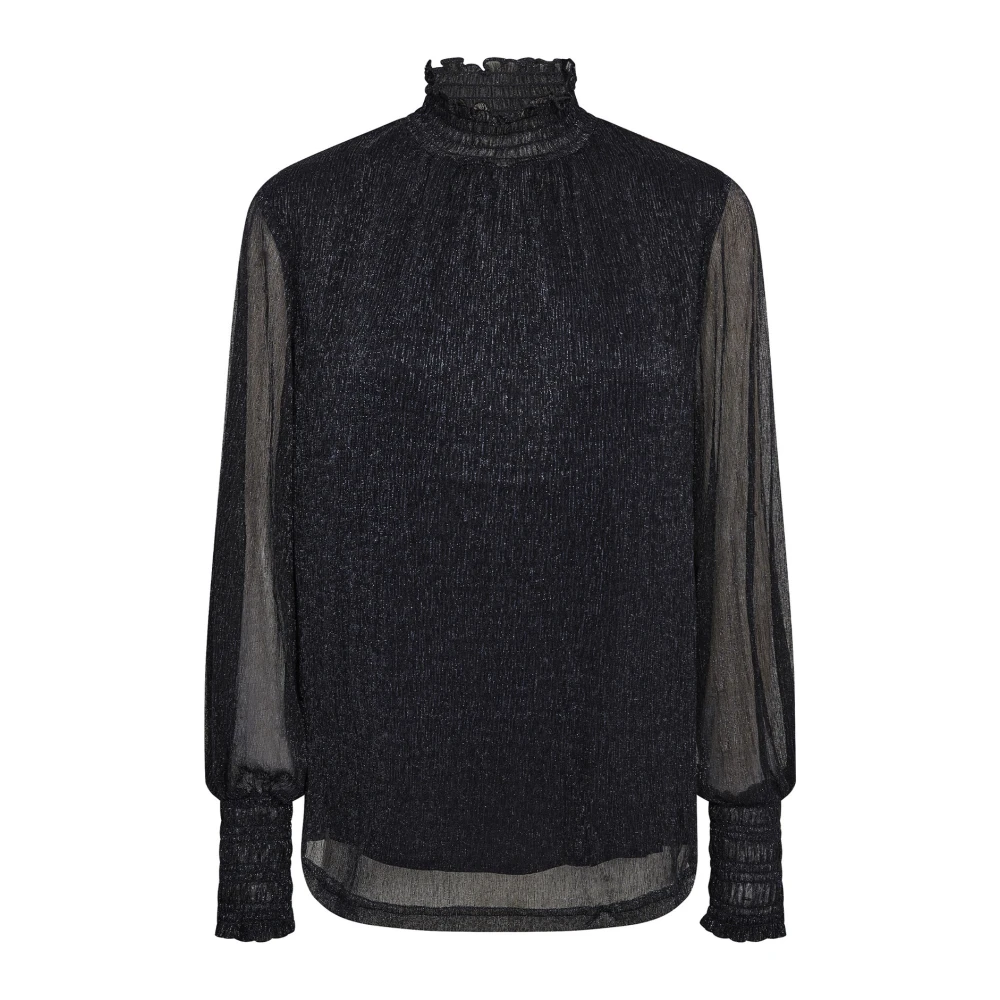 MOS MOSH Elegante Glam Navy Blouse Blue Dames