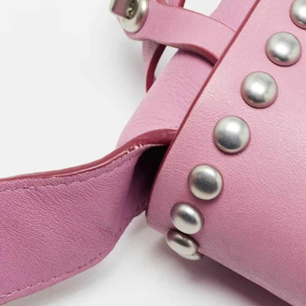 Coach Pre-owned Leather crossbody-bags Pink Dames