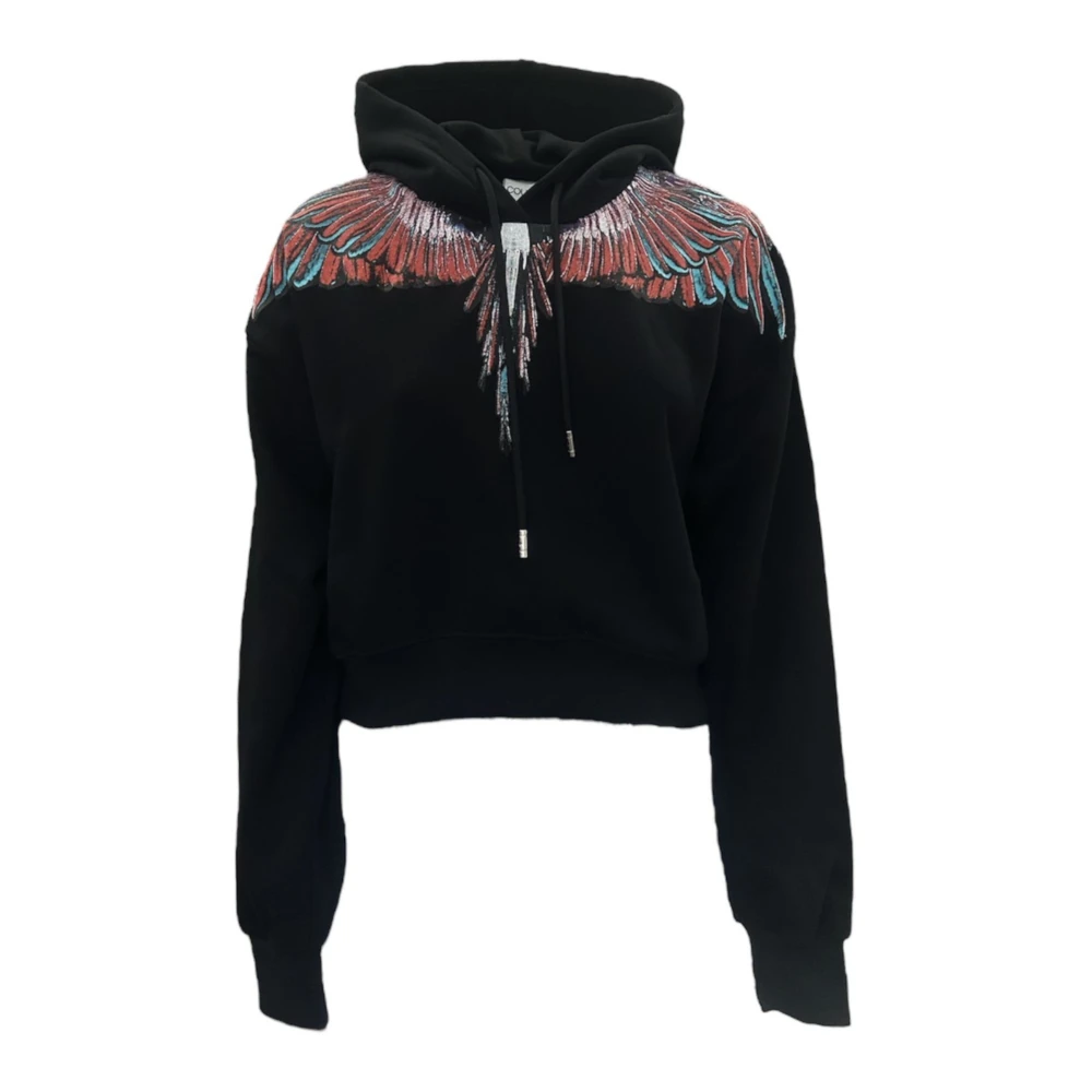Marcelo Burlon Black 25Icm30000 - Female - Hoodies - Xs - Sweatshirts & Hoodies
