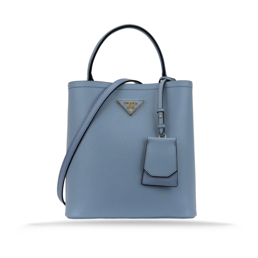 Prada Stijlvolle leren schoudertas voor dames Blue Dames