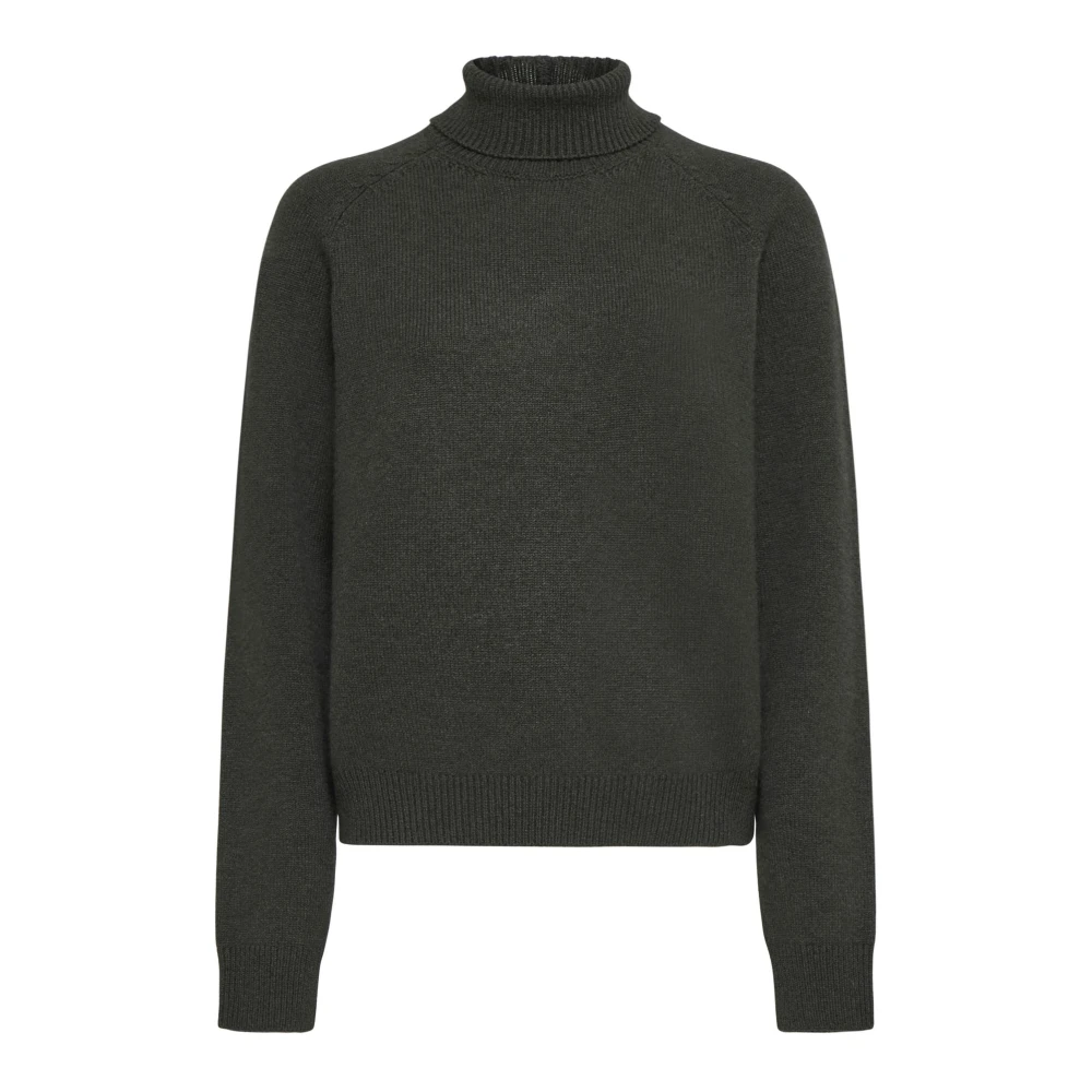 Fendi Donkergroene Cashmere Coltrui Sweater Green Dames