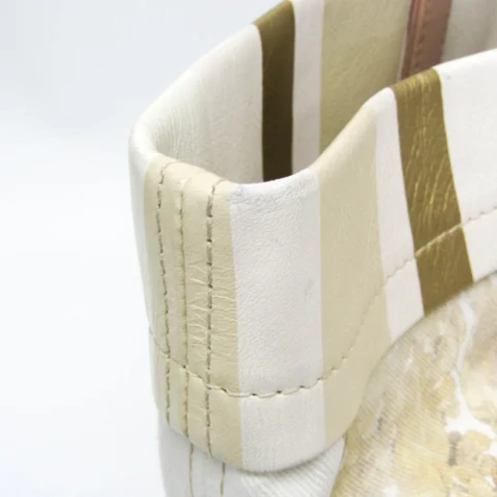 Chanel Vintage Pre-owned Canvas totes Beige Dames