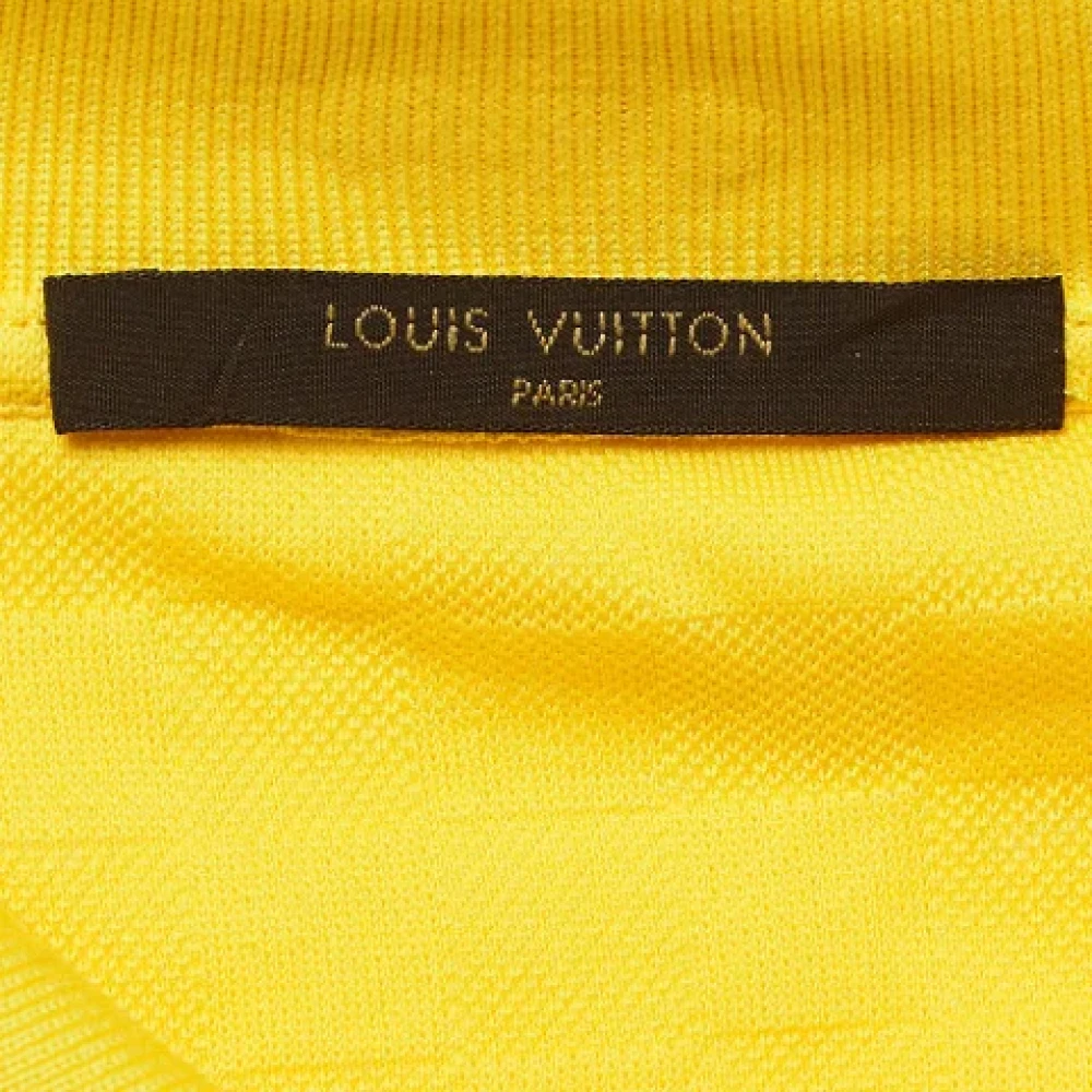 Louis Vuitton Vintage Pre-owned Cotton tops Yellow Heren