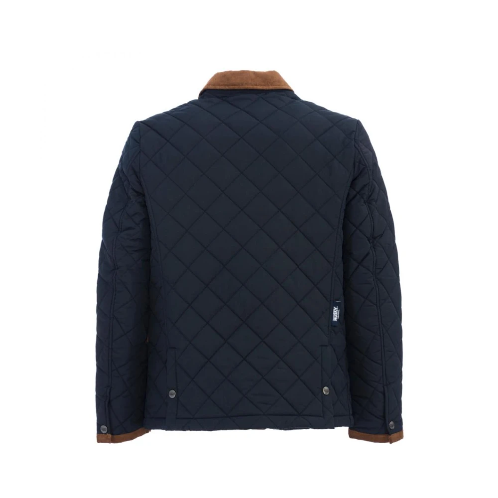 Husky Original Polyester Puffer en Parka Jassen Blue Heren
