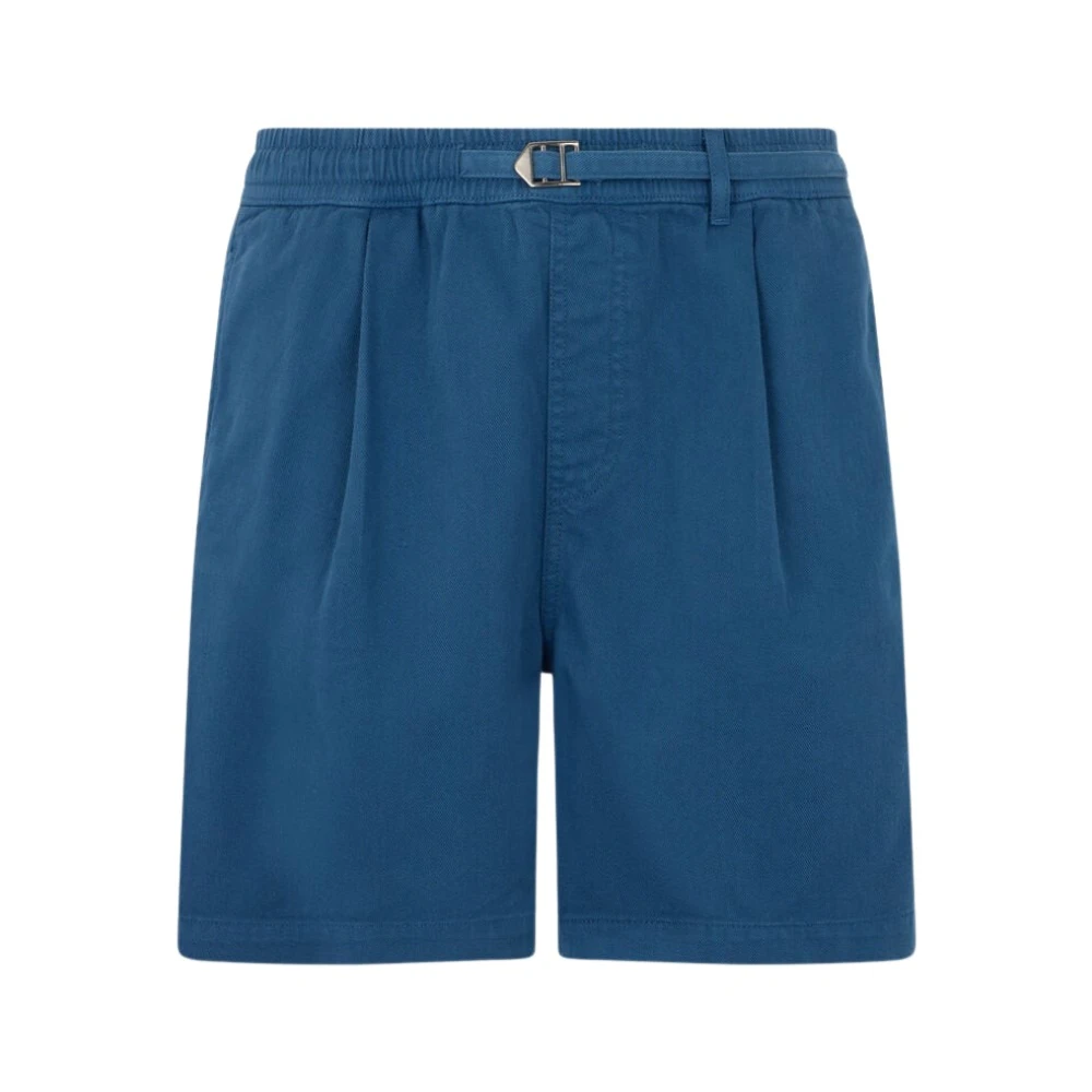 Roberto Cavalli Pleated Bermuda Shorts - Male - Casual Shorts - Blue - M - Shorts