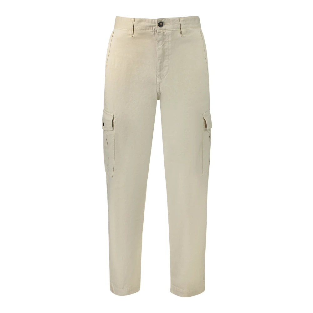 Hugo Boss Beige Heren Regular Fit Broek Beige Heren