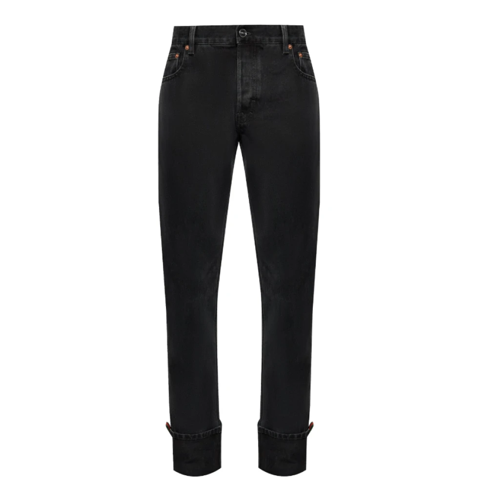 Gucci Antracietgrijze Slim-Fit Denim Jeans Gray Heren