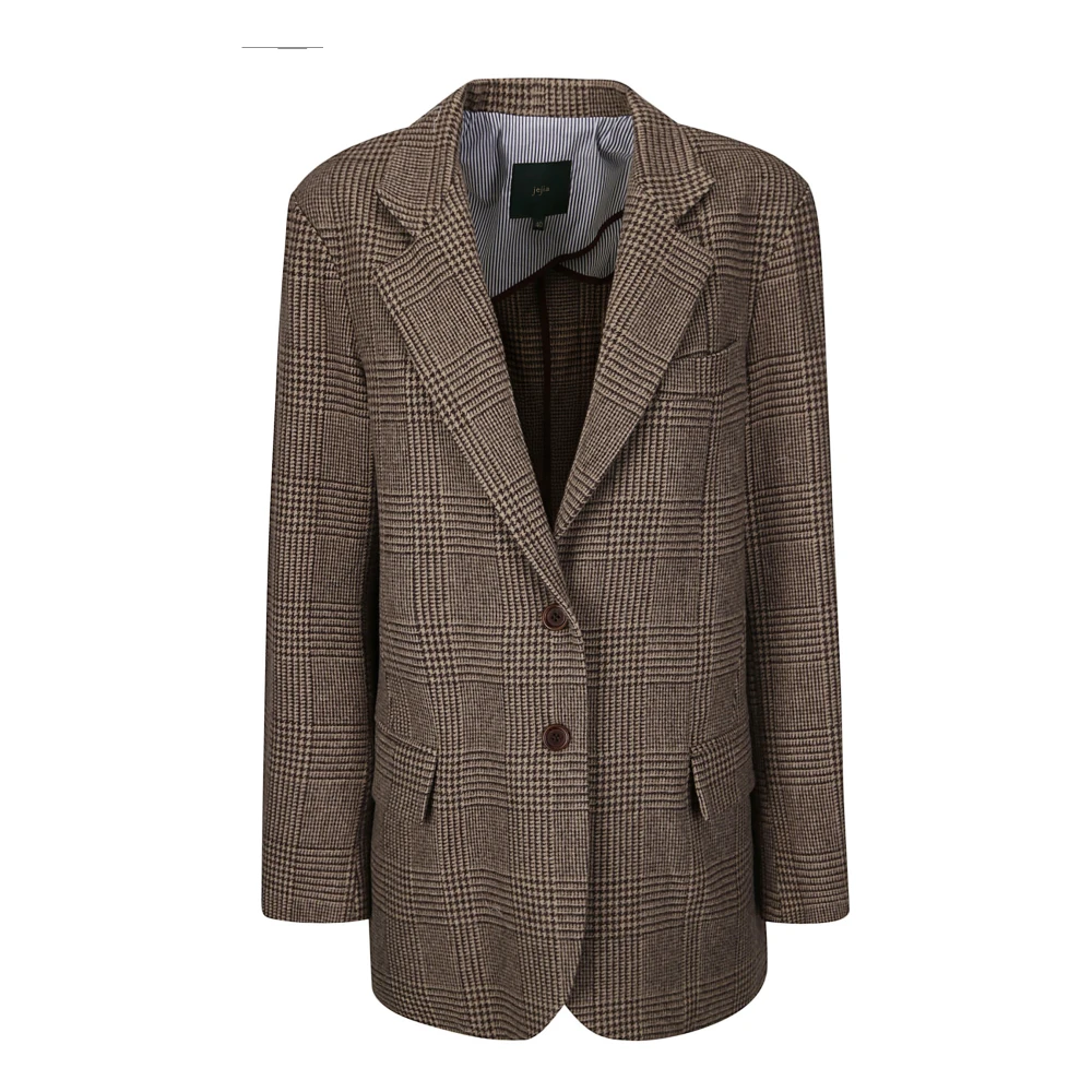 Jejia Klassieke Lapel Blazer Jas Brown Dames