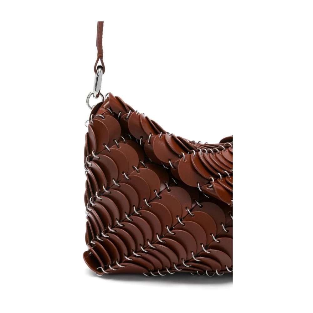 Paco Rabanne Cognac Handtas P216 Stijlvol Model Brown Dames