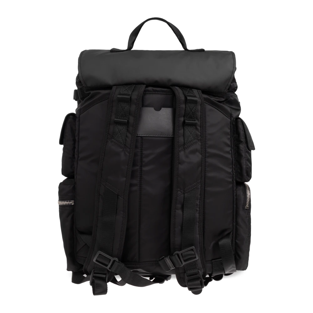 Moschino Rugzak met talrijke zakken Black Heren