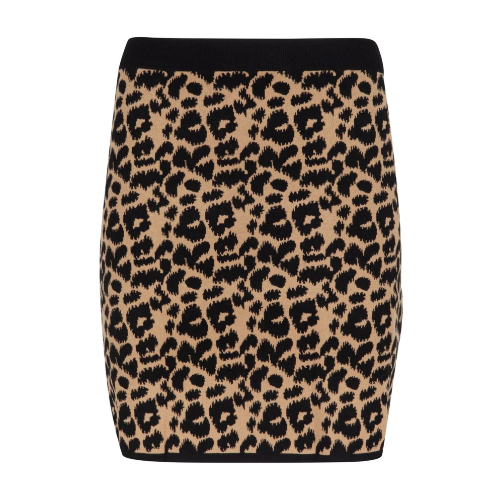 Max Mara Jacquard Minirok Black Dames
