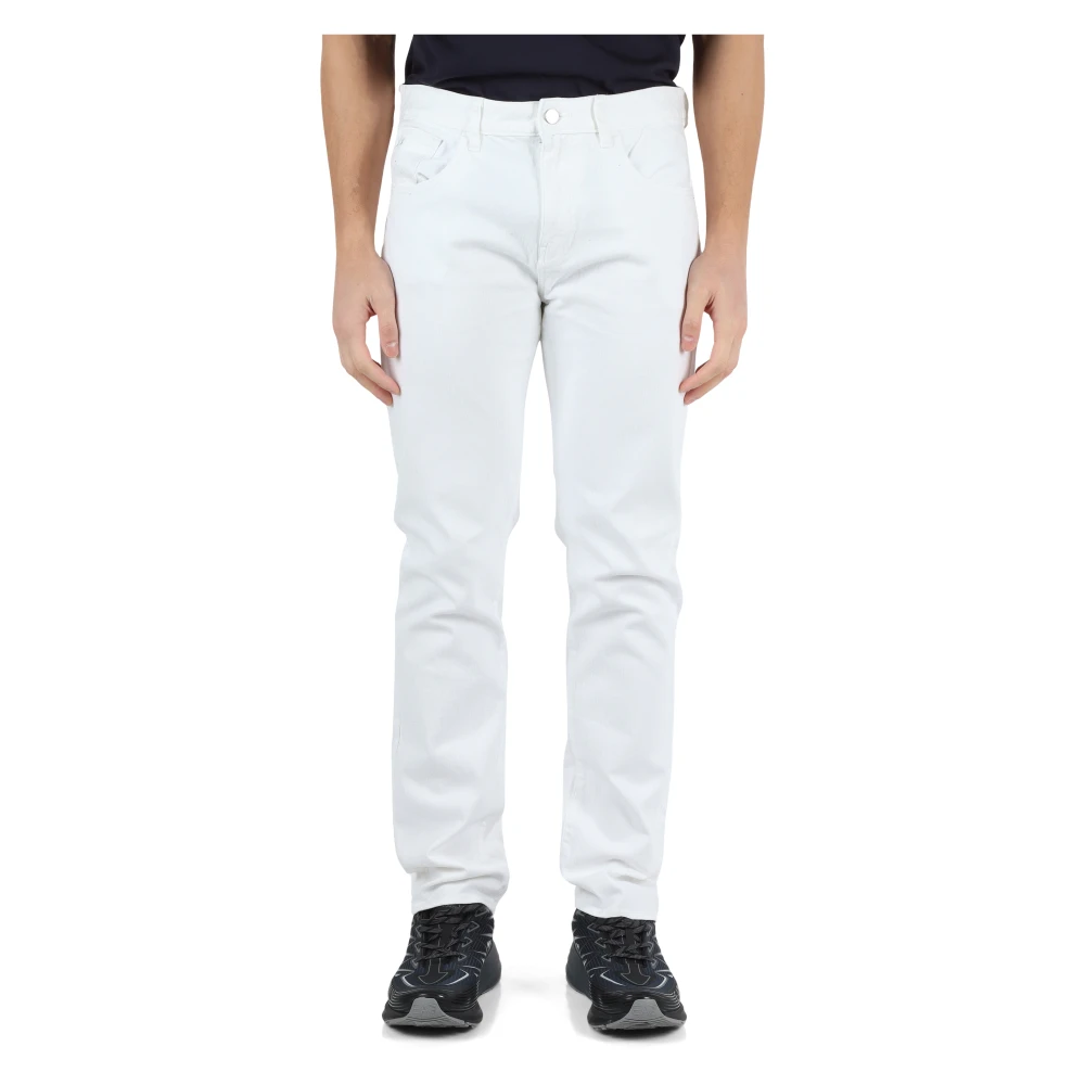Armani Exchange Slim Fit Vijf Zakken Jeans White Heren