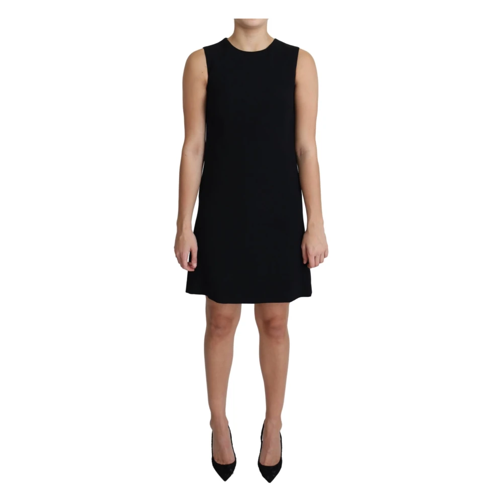 Dolce & Gabbana Women's Black Short Dresses,, Elegant A-Line Shift Dress 3XS