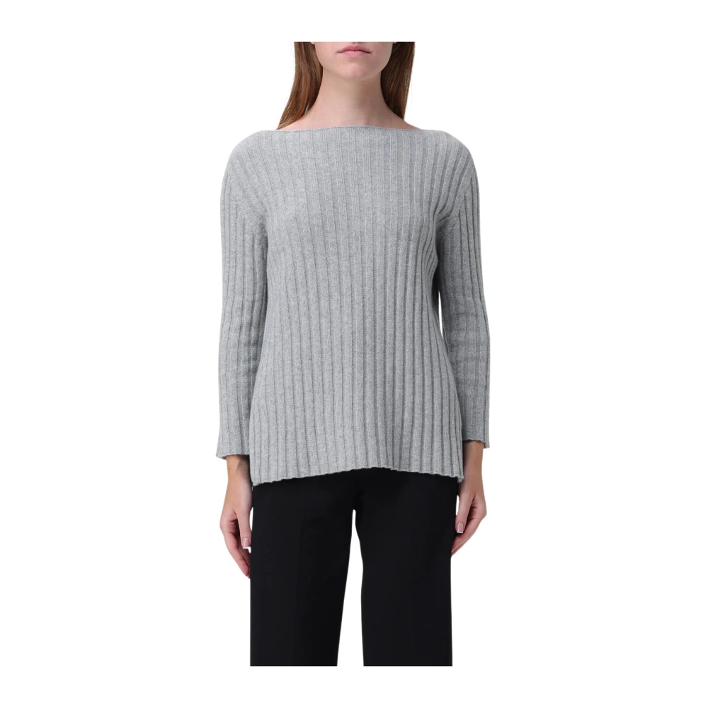 Liviana Conti Lichtgrijze Trui Gray Dames