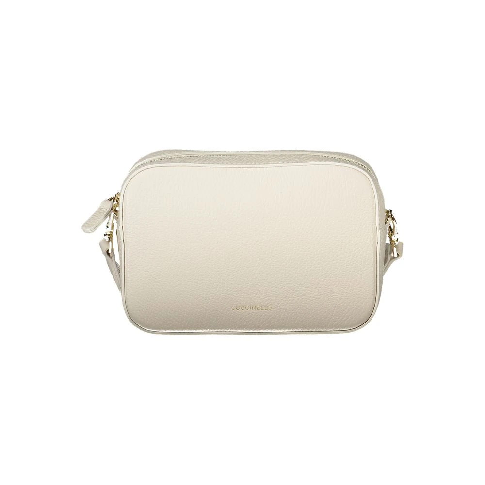 Coccinelle Women's White Leather Crossbody Bag