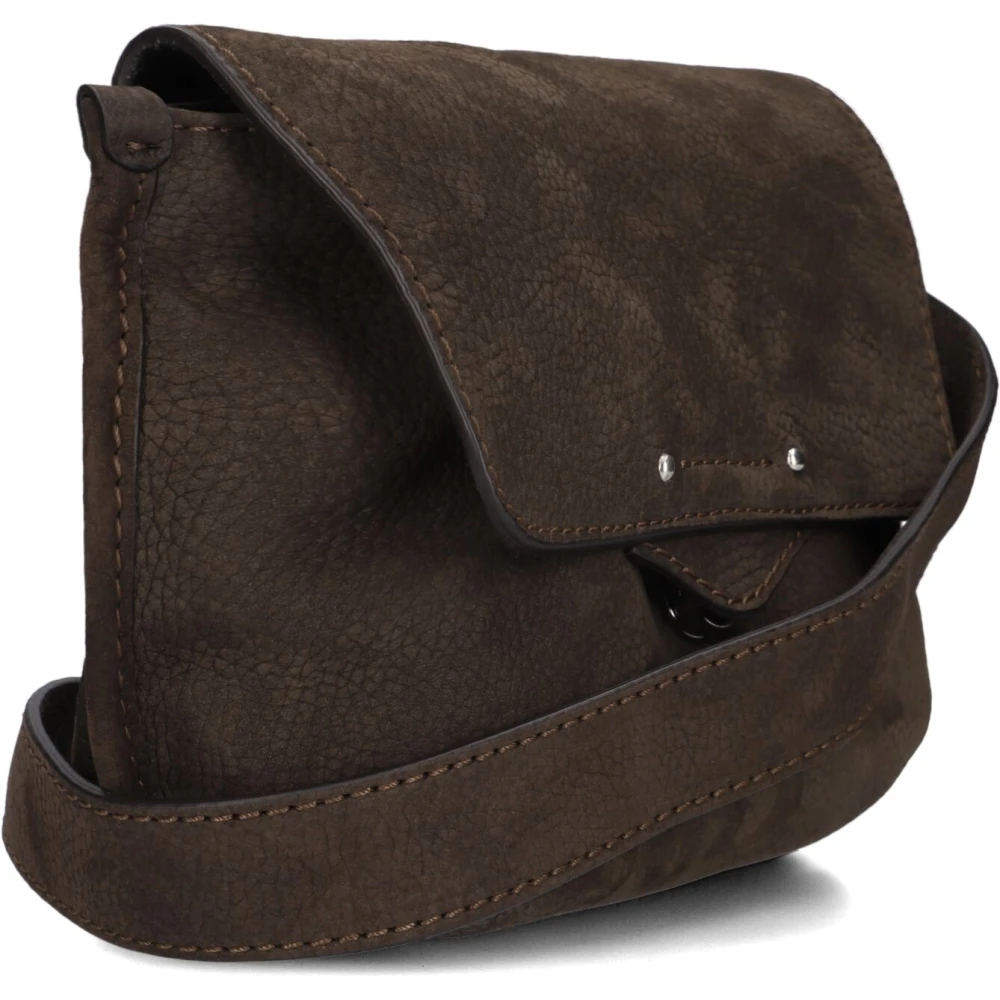 Gianni Chiarini Elegante Bruin Leren Schoudertas Brown Dames