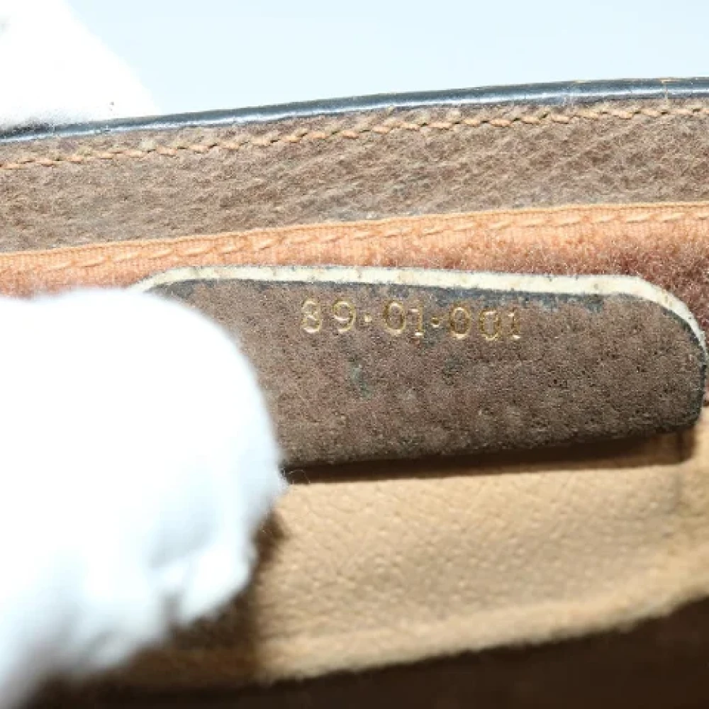 Gucci Vintage Pre-owned Leather clutches Beige Dames