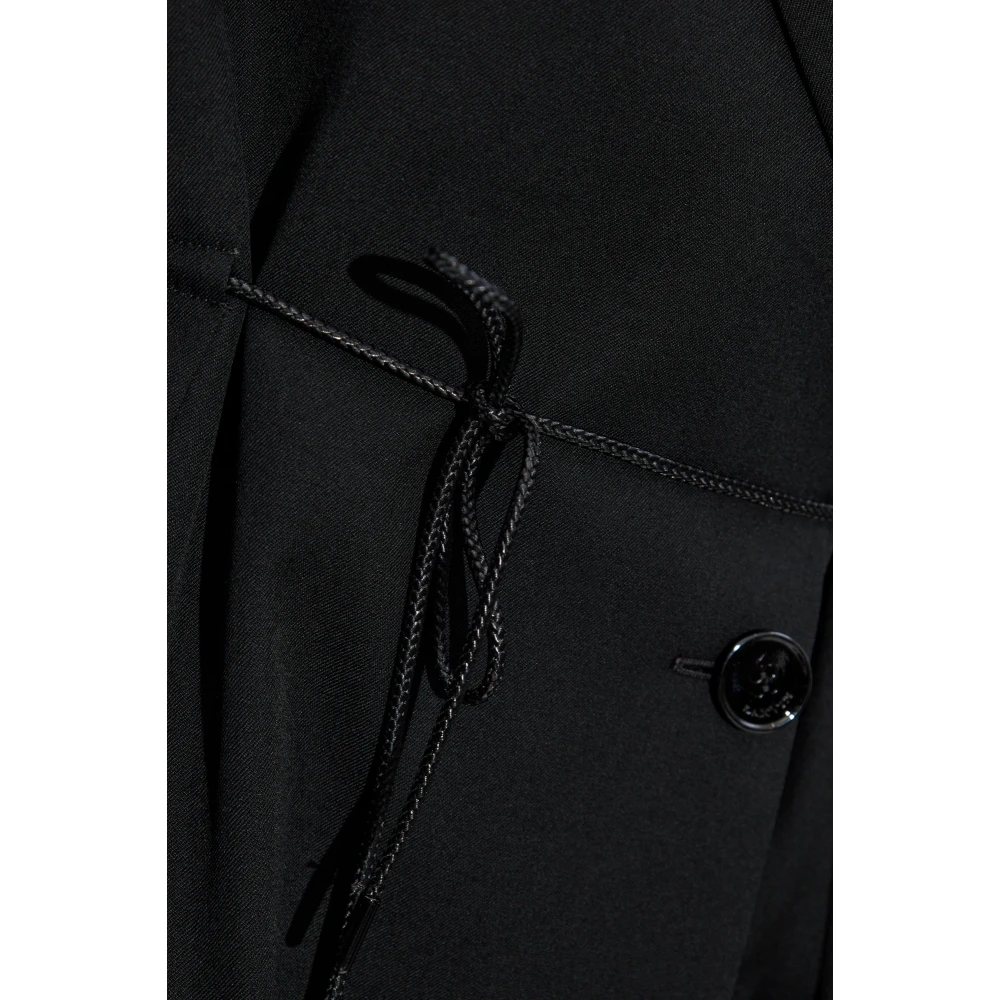 Lanvin Blazer met trekkoord in de taille Black Dames