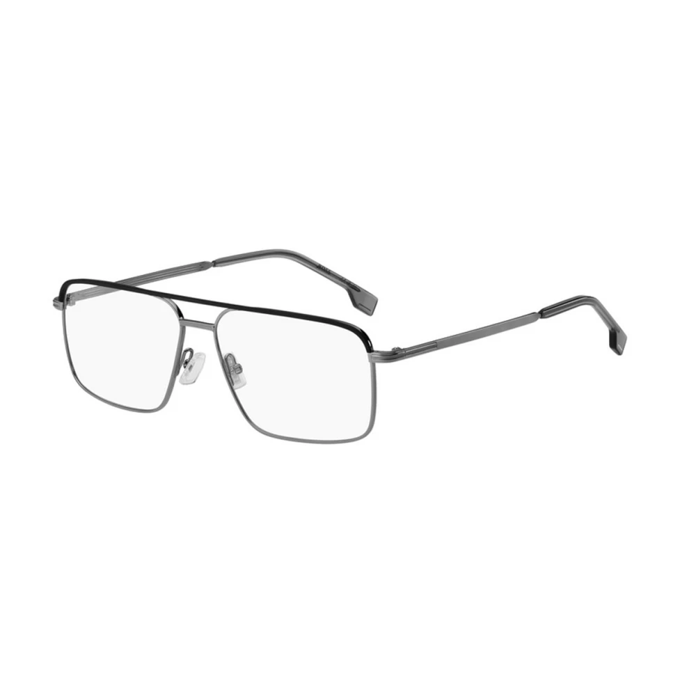 Boss Donker Ruthenium Zwarte Zonnebril Gray Unisex