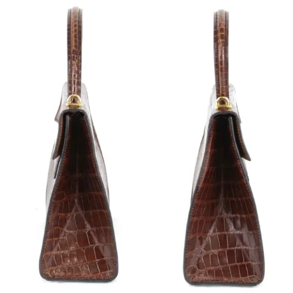 Celine Vintage Pre-owned Leather celine-bags Brown Dames