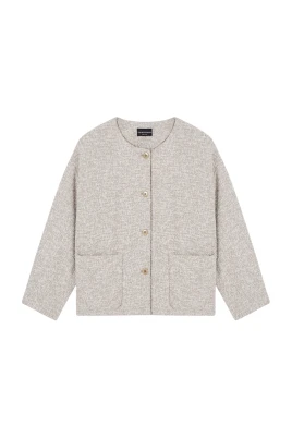 Bouclé jacquard jersey jacket