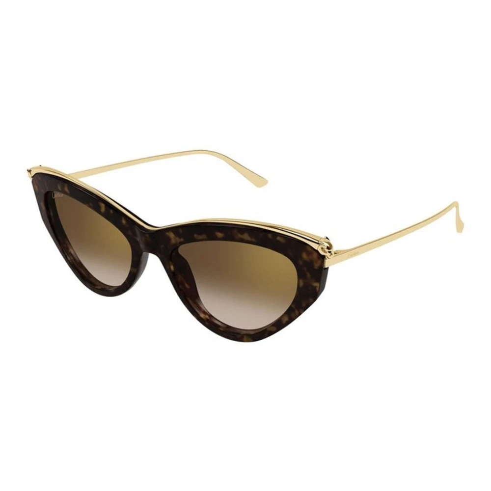 Cartier Brown Sunglasses, Female, 55 Mm, Ct0596s 002 Sunglasses