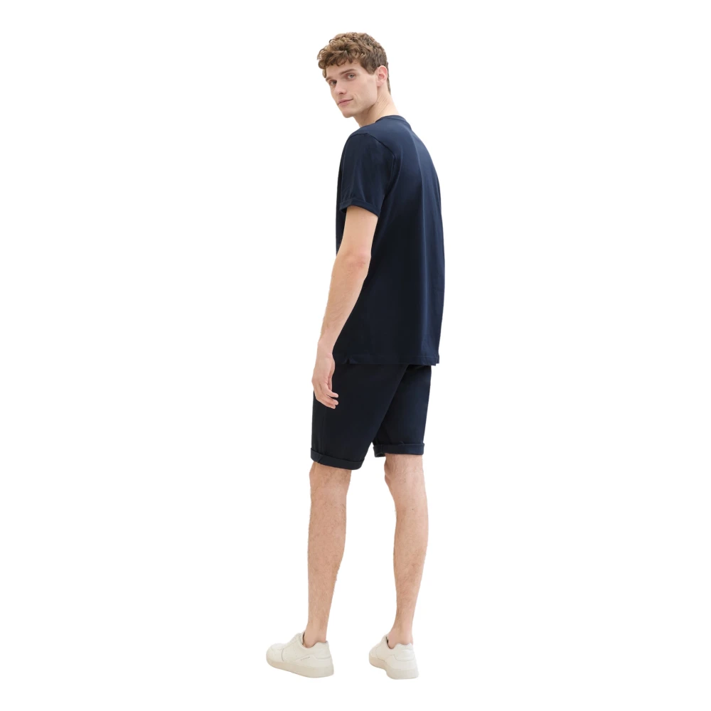 Tom Tailor Elegante Chinoshorts voor zomerse look Blue Heren