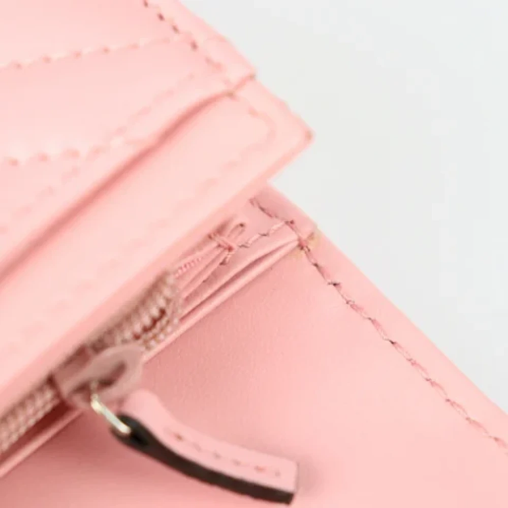 Gucci Vintage Tweedehands roze leren portemonnee Pink Dames
