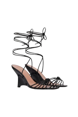 Lack Wedge Sandaler