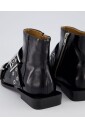 bottines-plates-feminines-a-boucle