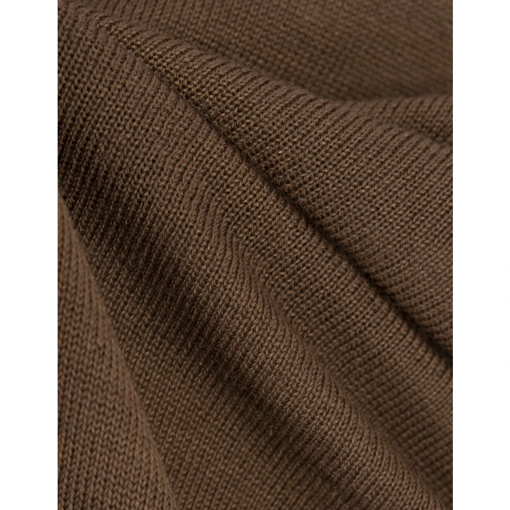 Kiton Zijde Kasjmiermix Bruine Trui Brown Heren