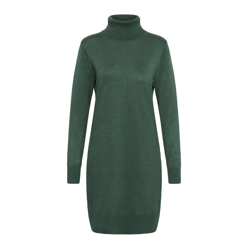 Saint Tropez Green Knitted Dresses, Female, 2XL, Milasz Rollneck Dress